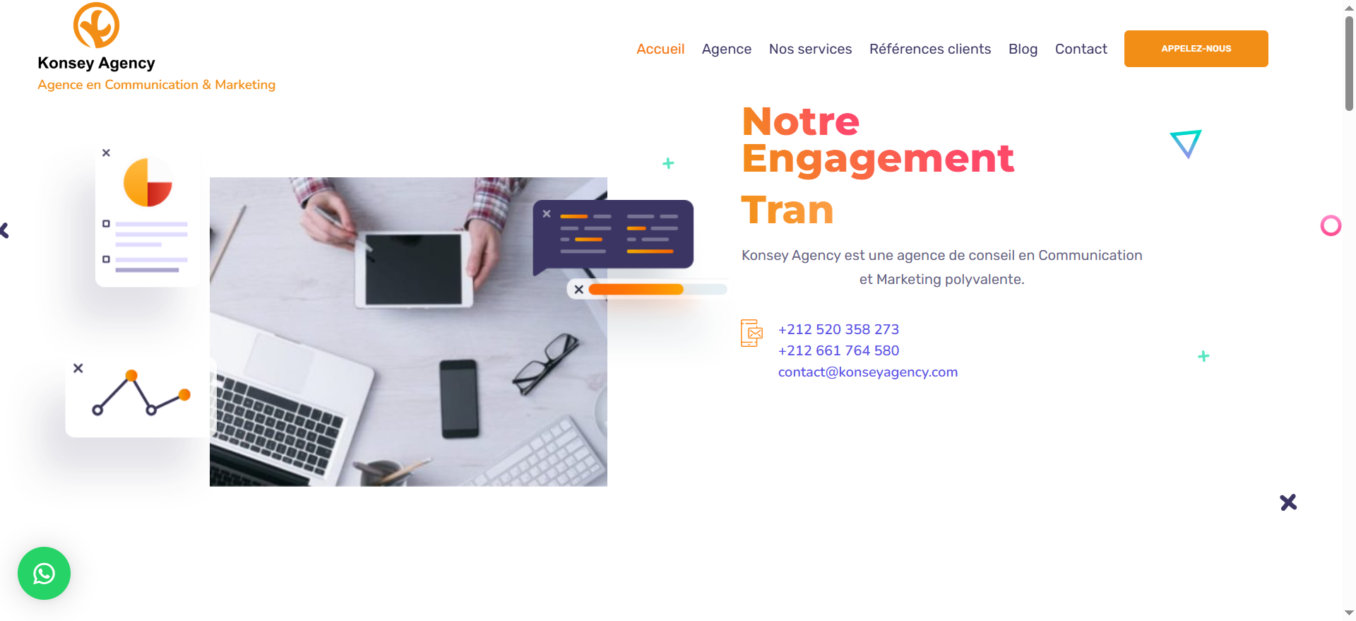 Capture du site konseyagency.com